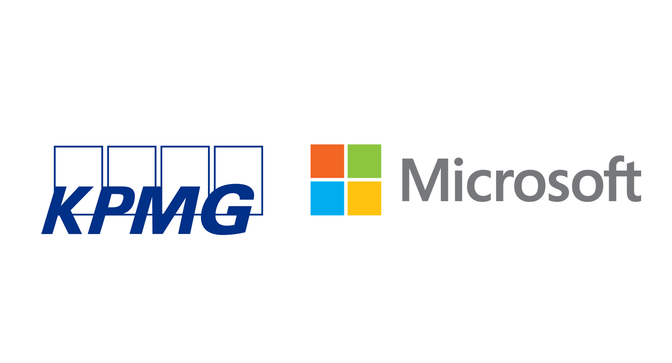 KPMG and Microsoft logos