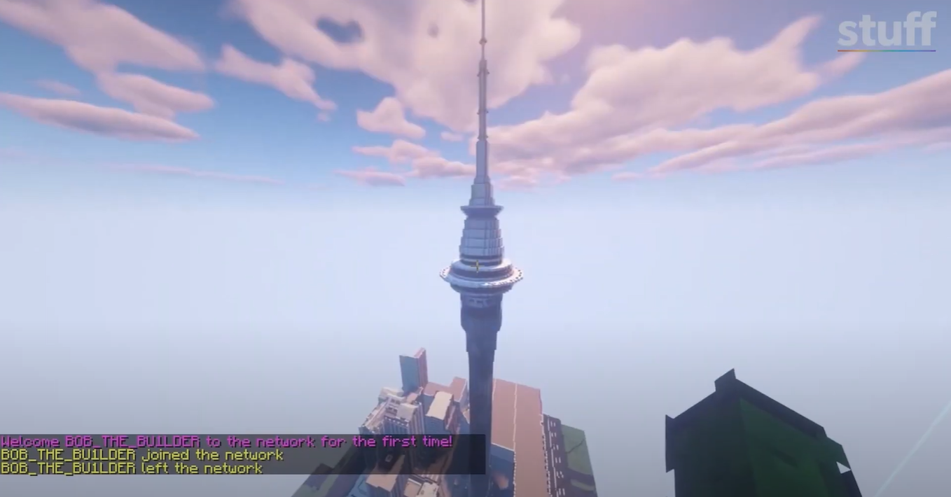sky tower on minecraft