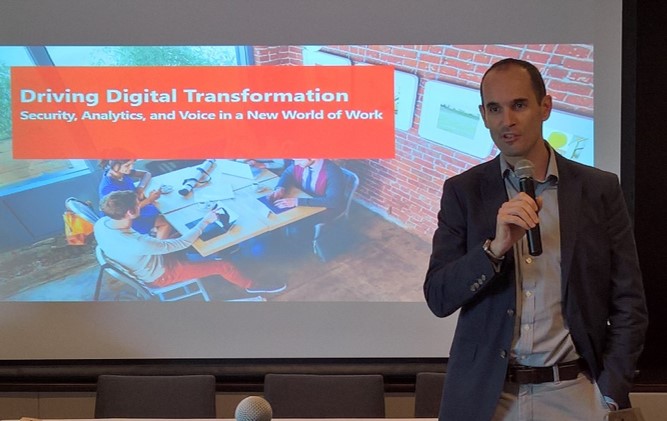 Cian O'Neill, Chief Operating and Chief Marketing Officer for Microsoft Philippines, talks about digital transformation before introducing the new Office 365 E5