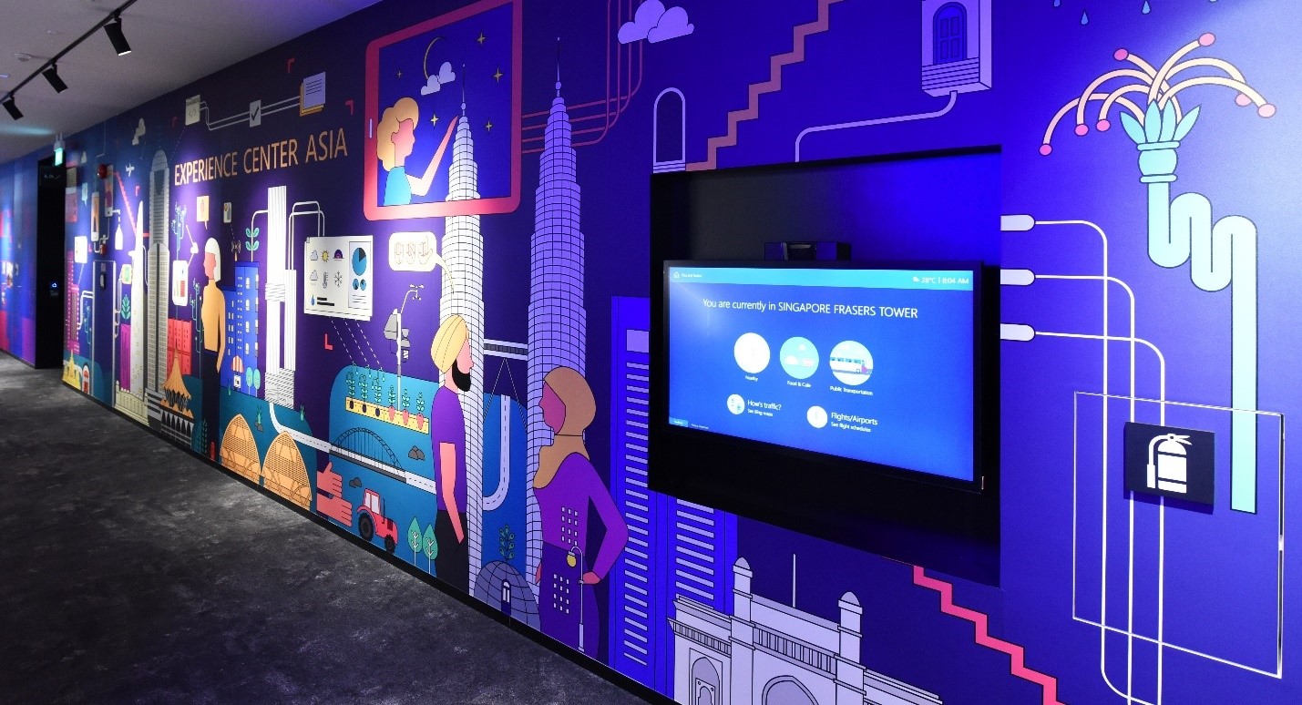 Microsoft Experience Center Asia Mural