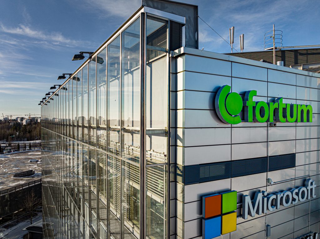 Microsoft and Fortum logos