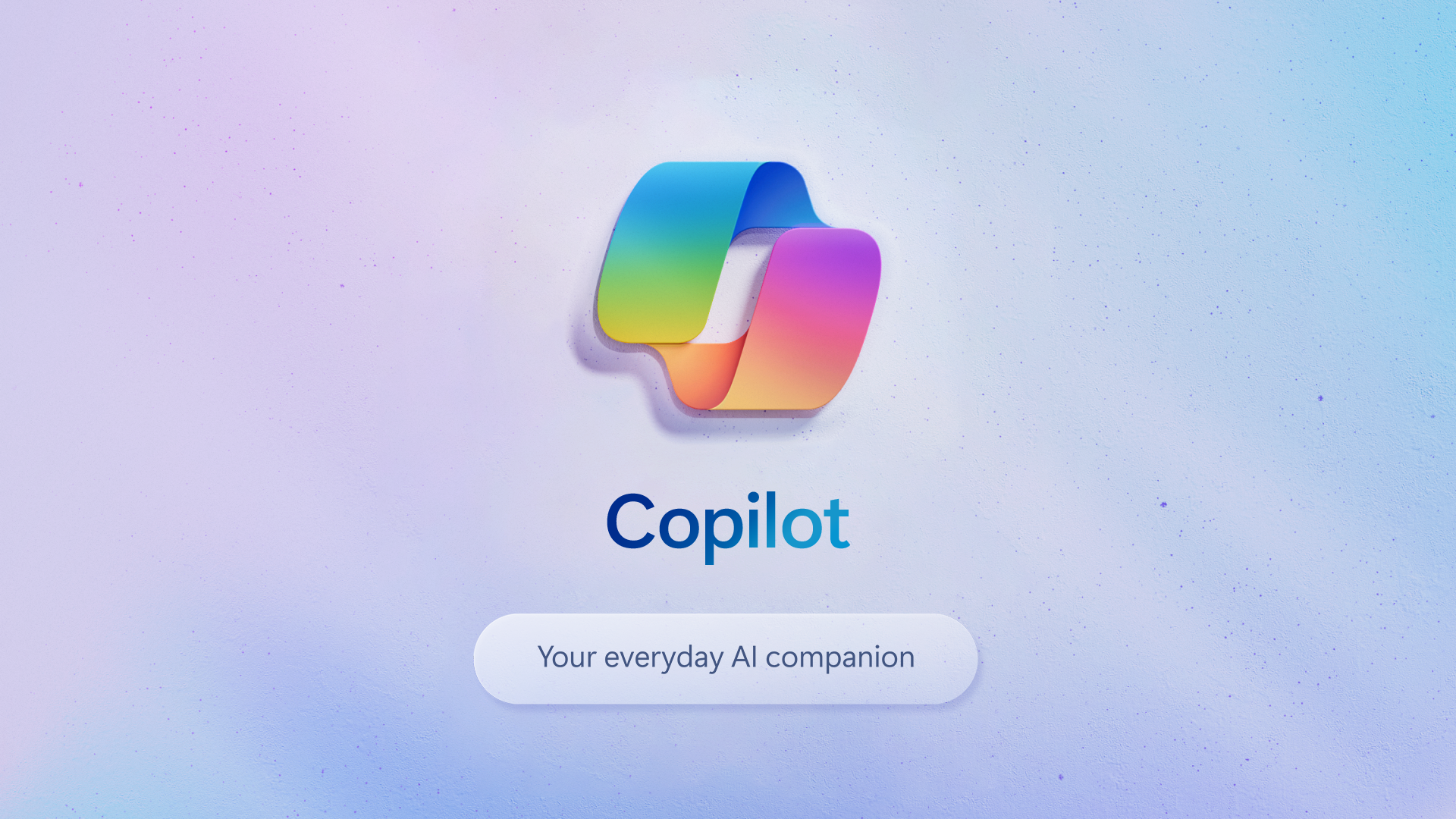 Copilot-logo. Alla teksti "Your everyday AI companion".