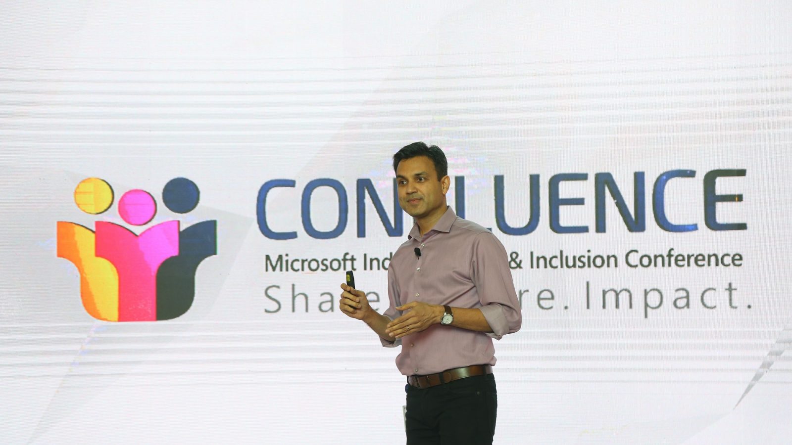 Anant Maheshwari, President, Microsoft India, speaking at Confluence 2018