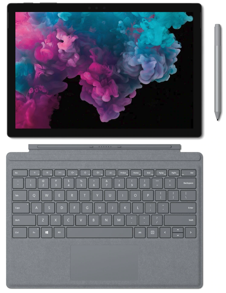 surface pro 6 with keyboard and pen