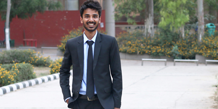 Prabhav Gupta, Season 3 Winner of LinkedIn-MTV Get a Job, smiling at the camera