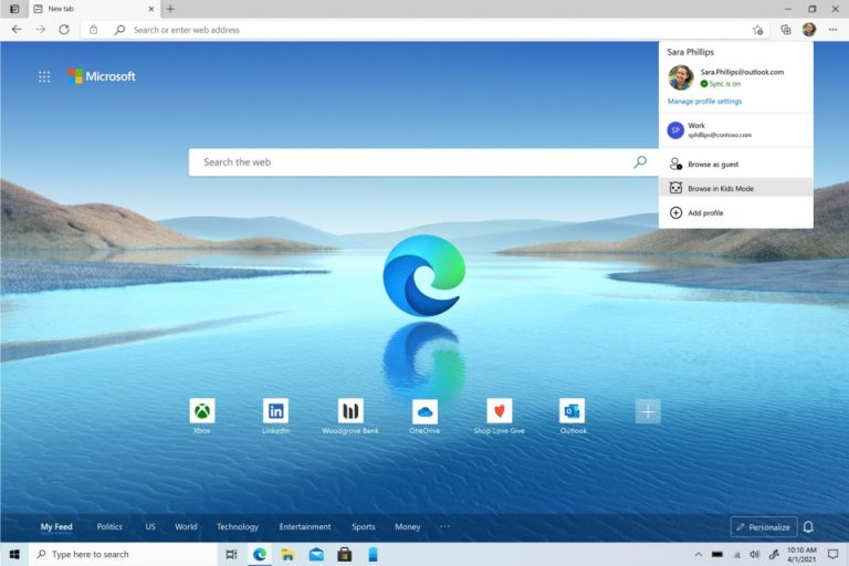 How to launch Kids Mode in Microsoft Edge