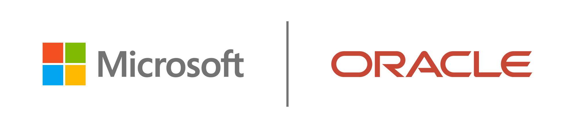 Microsoft Oracle logos