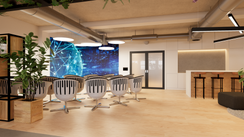 3D rendering of the AI Innovation Factory, to be launched in Lisbon