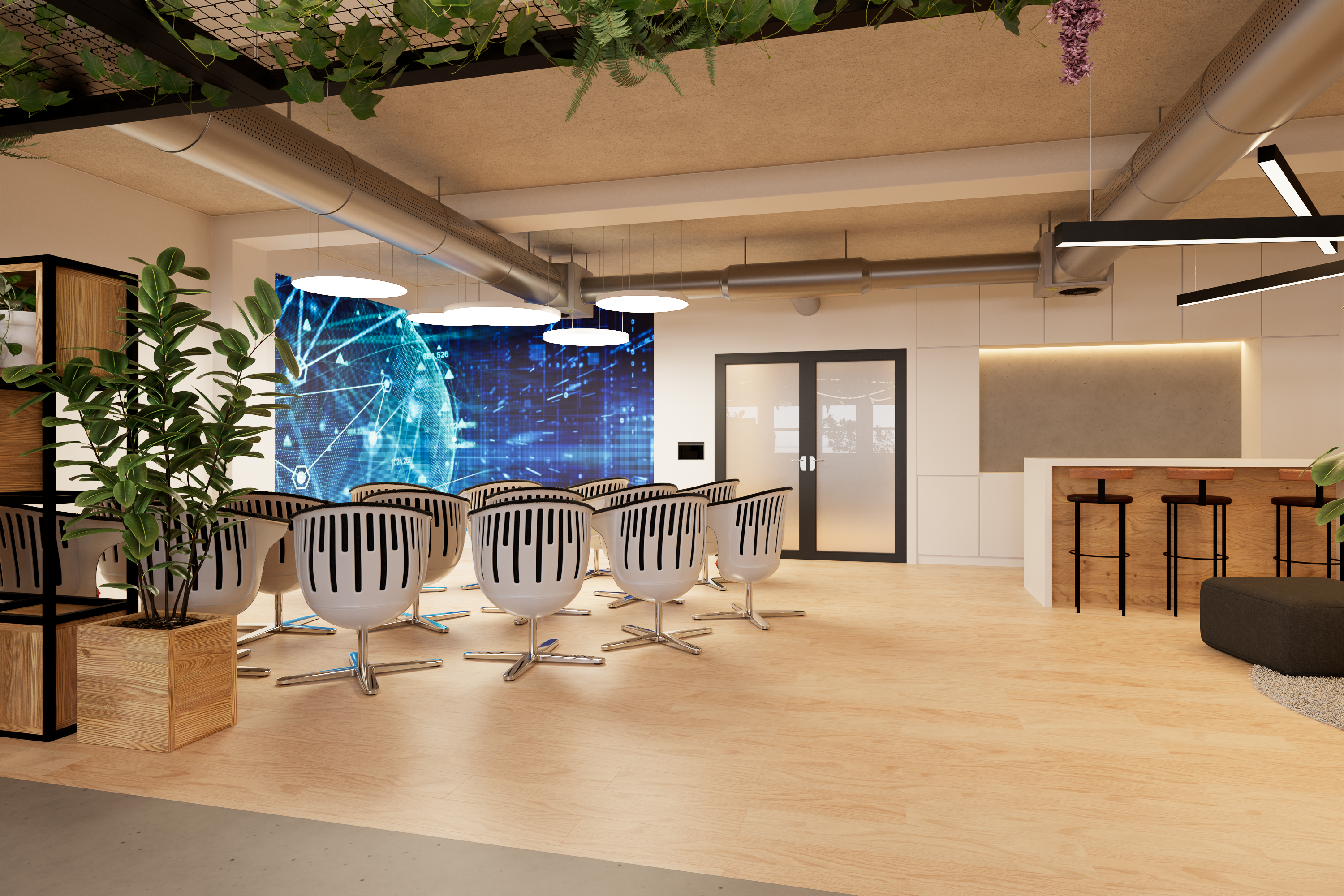 3D rendering of the AI Innovation Factory, to be launched in Lisbon