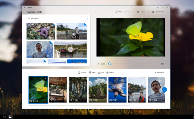 Story Builder: Windows Story Remix empowers consumers to create great stories using photos, videos and music.