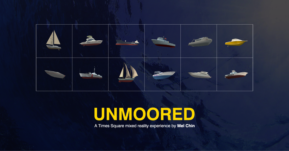 Снимок экрана приложения, в котором можно посмотреть корабли, отрисованные в проекте Unmoored