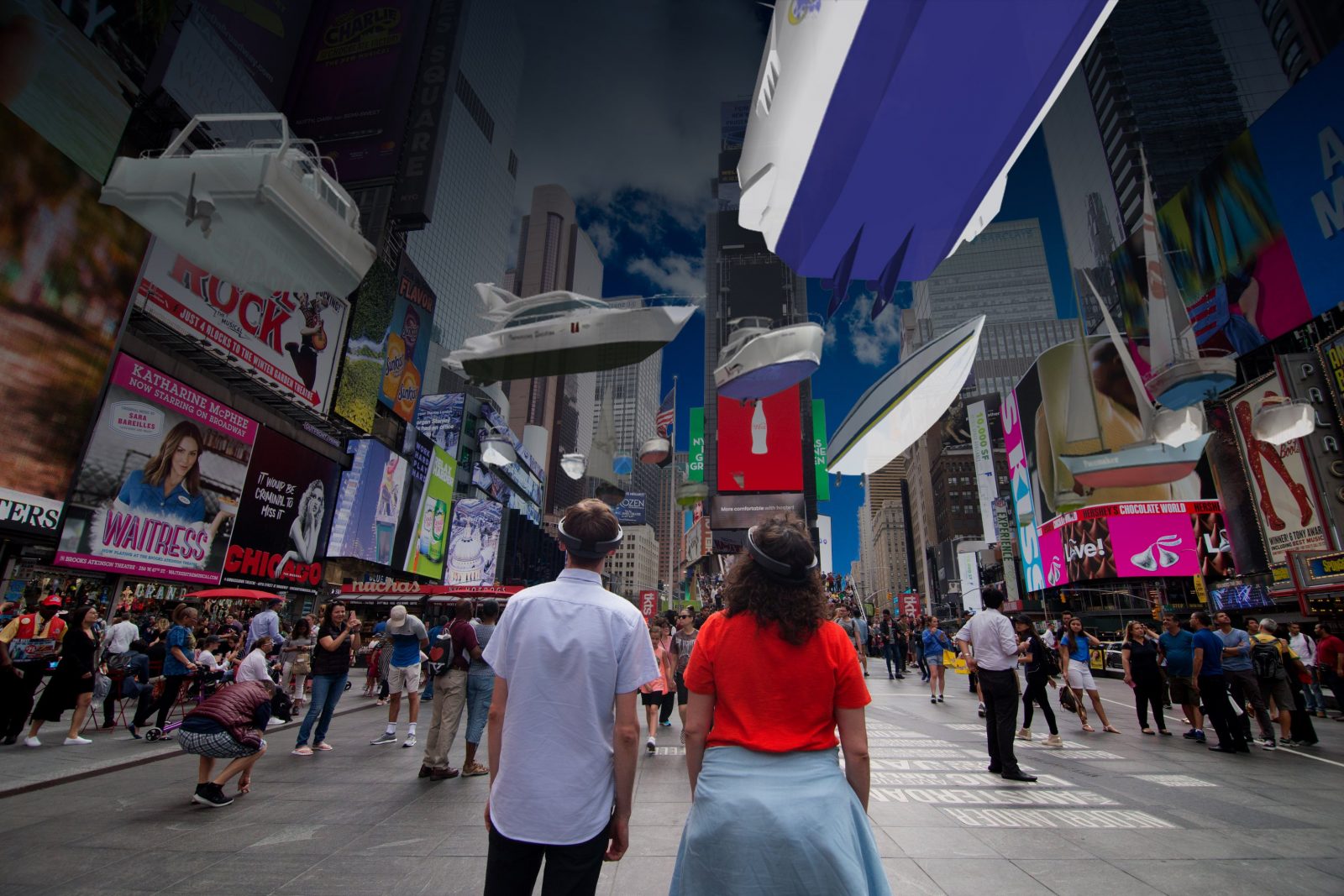 Unmoored на Таймс-сквер: художник рассказывает историю в смешанной реальности