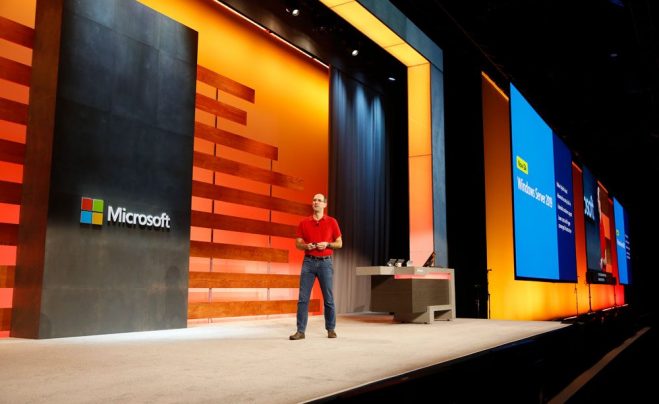 Скотт Гатри, вице-президент, Cloud and Enterprise, на Microsoft Ignite 2018