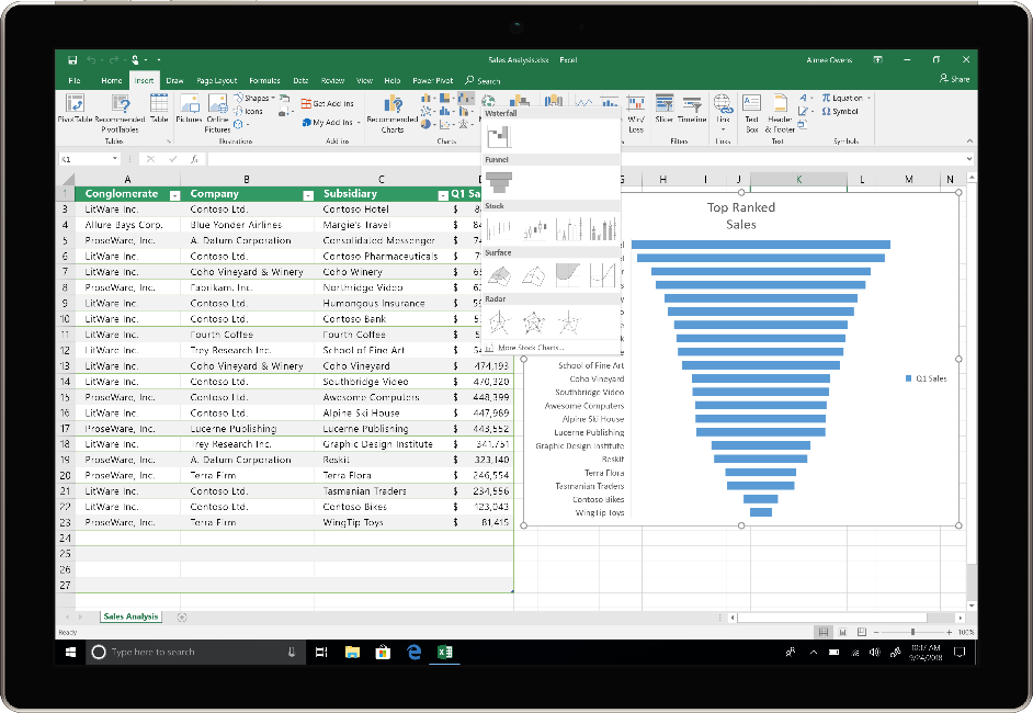 Аналитика в Excel 2019 