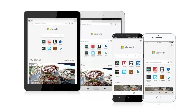 будьте мобильны с Microsoft Edge для Android и iOS