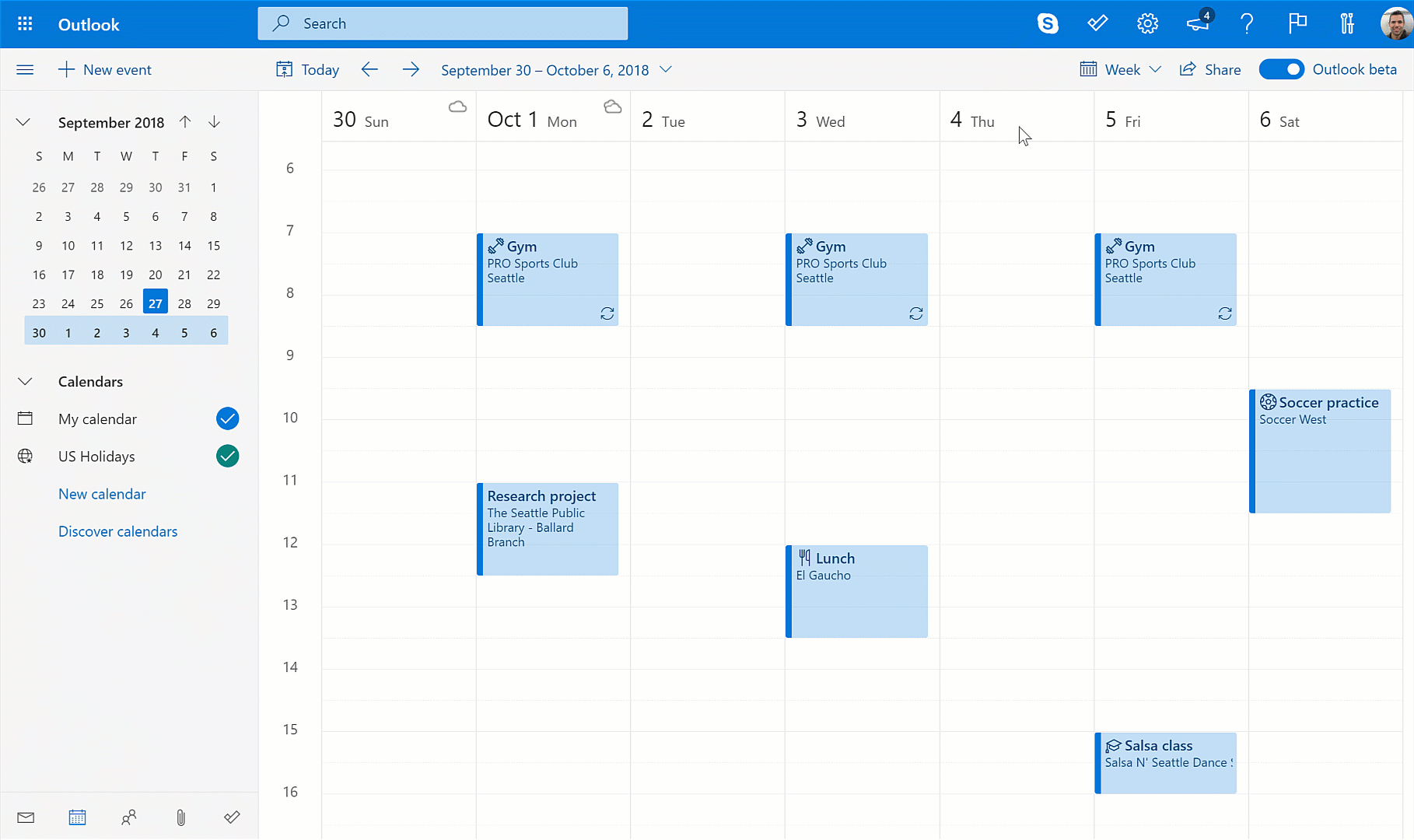 Вы можете перетащить электронное письмо в список задач, а затем в календарь.