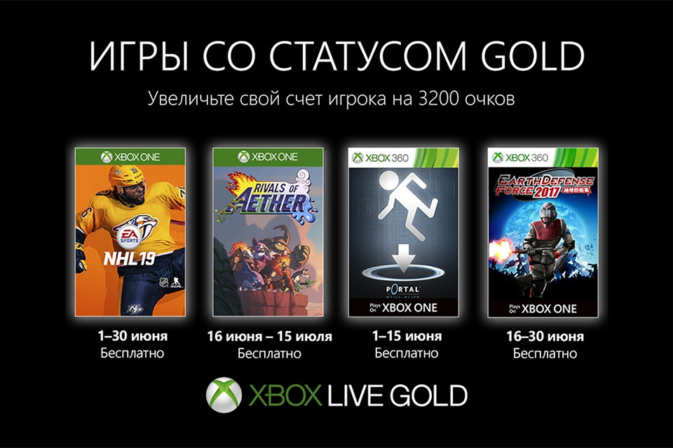 Обложки бесплатных игр для подписчиков Xbox Live Gold в июне
