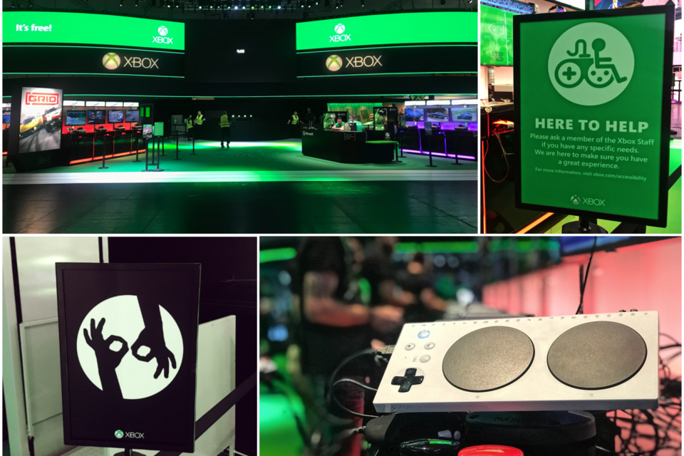 инклюзивный стенд Xbox на выставке Gamescom