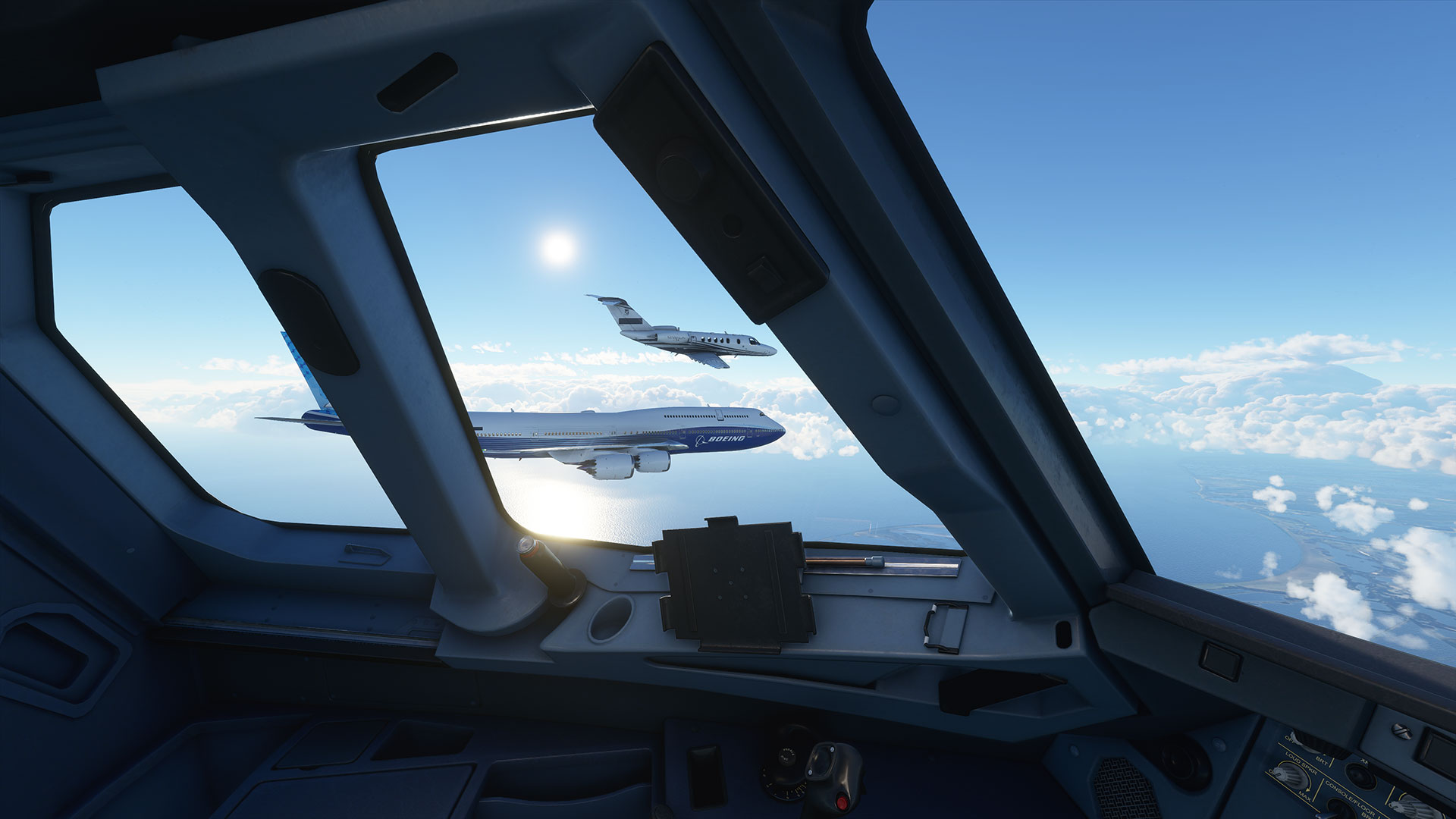 Снимок экрана игра Microsoft Flight Simulator