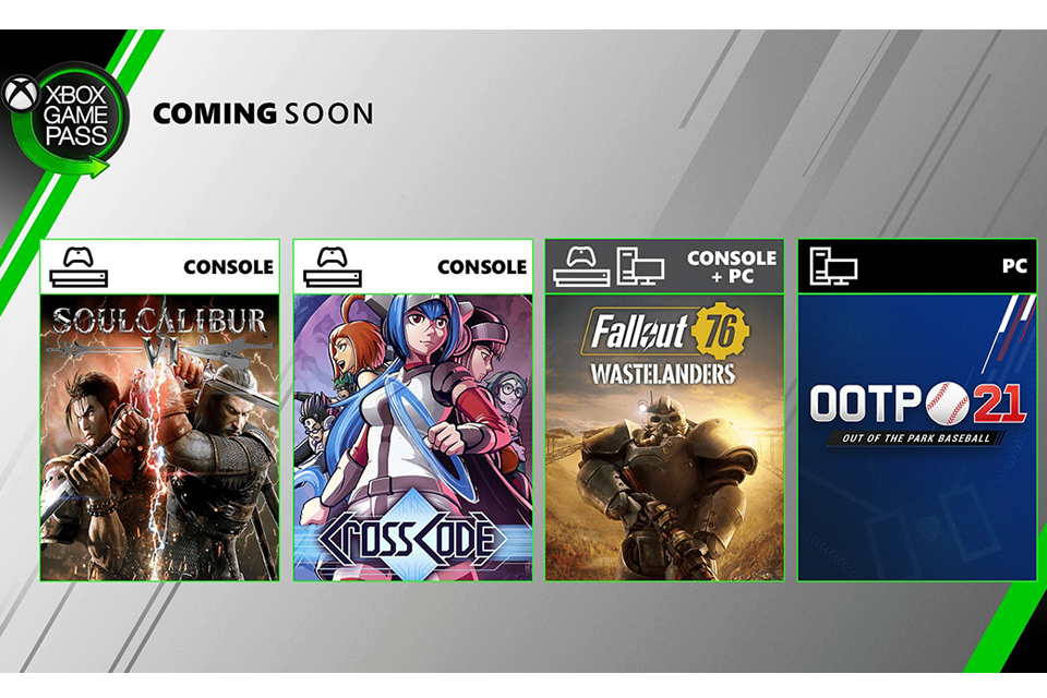 Обложки Fallout 76, Soulcalibur VI и ещё нескольких игр, которые пополнят каталог Xbox Game Pass в июле