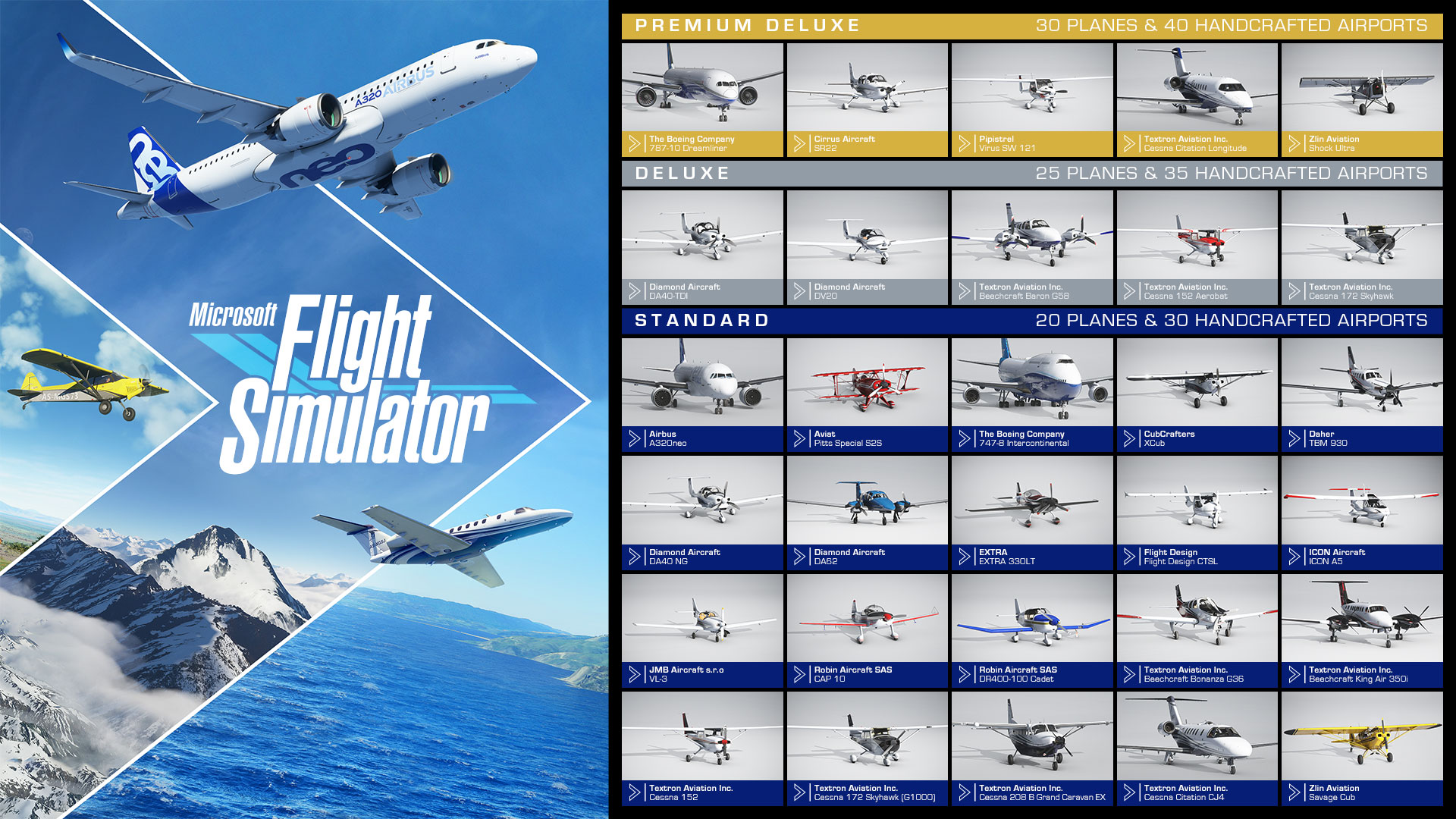 Наборы самолетов Microsoft Flight Simulator