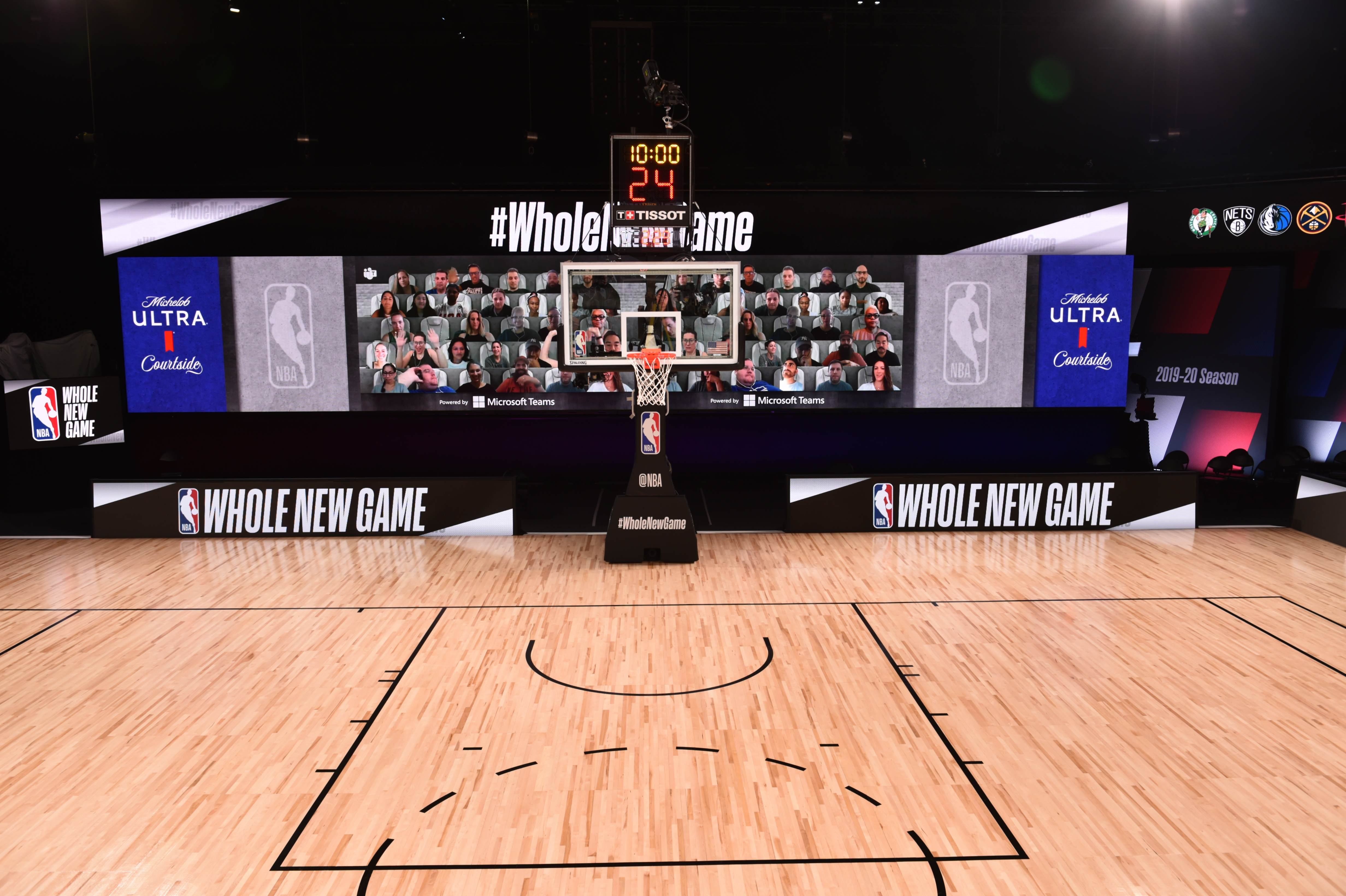 Microsoft и NBA было разработано решение на базе нового режима Together mode в Microsoft Teams