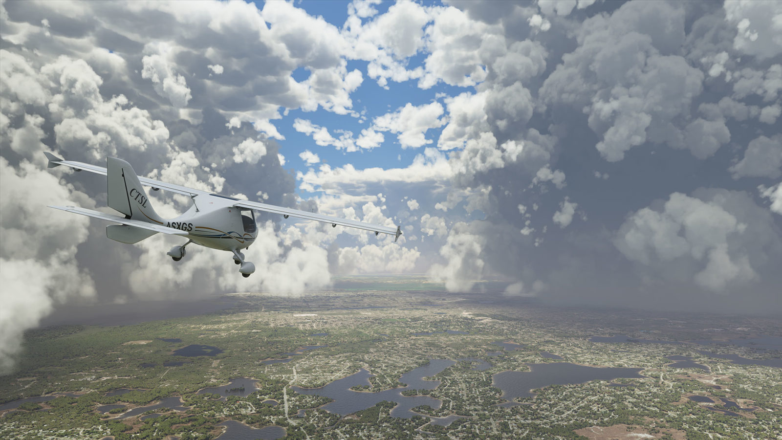 Снимок экрана игра Microsoft Flight Simulator