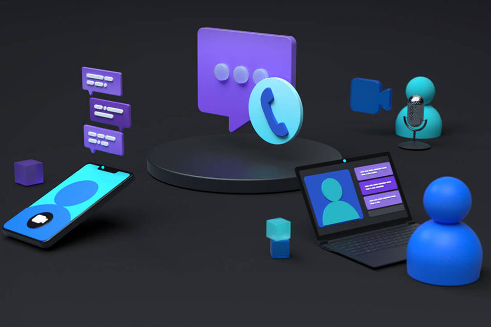 Заглавная иллюстрация к новости про масштабируемые сервисы для общения на базе Azure Communication Services