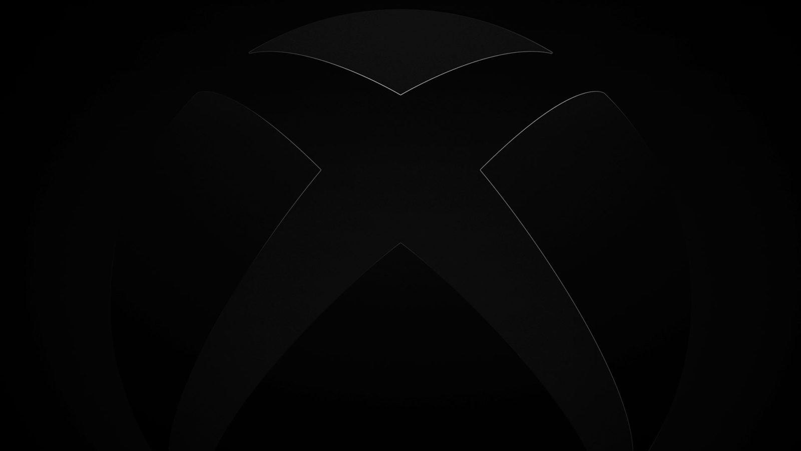Логотип Xbox на черном фоне