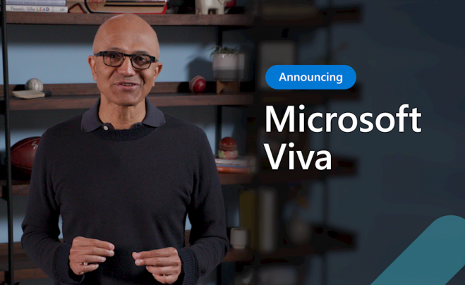 Сатья Наделла, Microsoft CEO, представляет Microsoft Viva.
