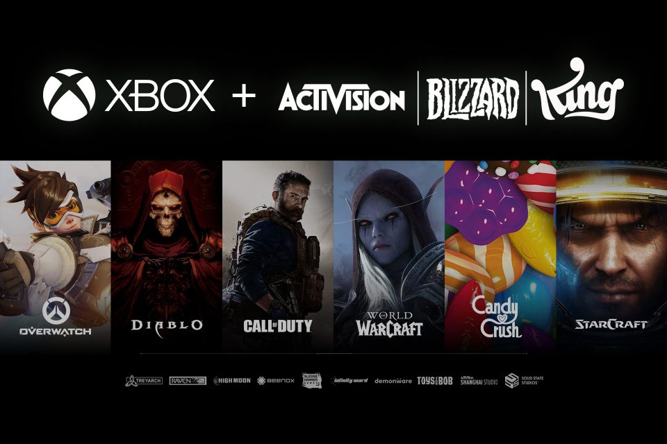 обложка новости про Microsoft приветствует невероятные команды и легендарные франшизы Activision Blizzard в Xbox