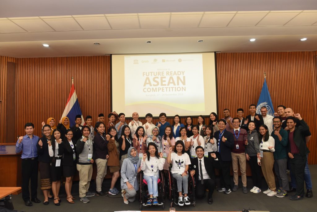 Participants in Future Ready ASEAN Hackathon in group photo
