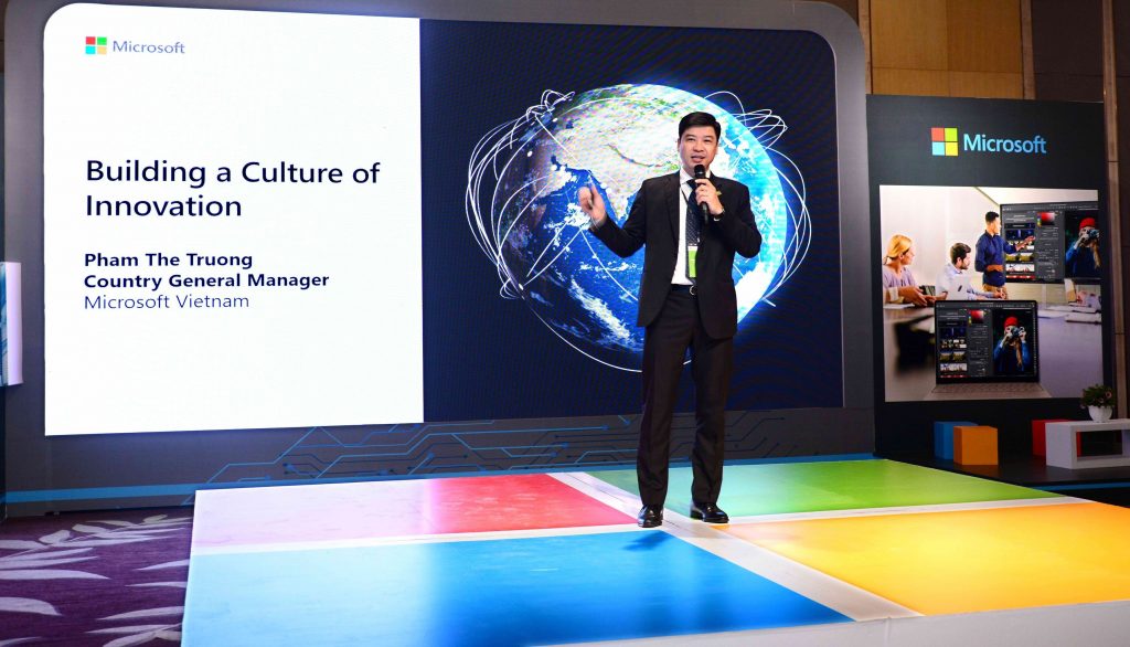 Country General Manager, Microsoft Vietnam speaking at Business For Better summit