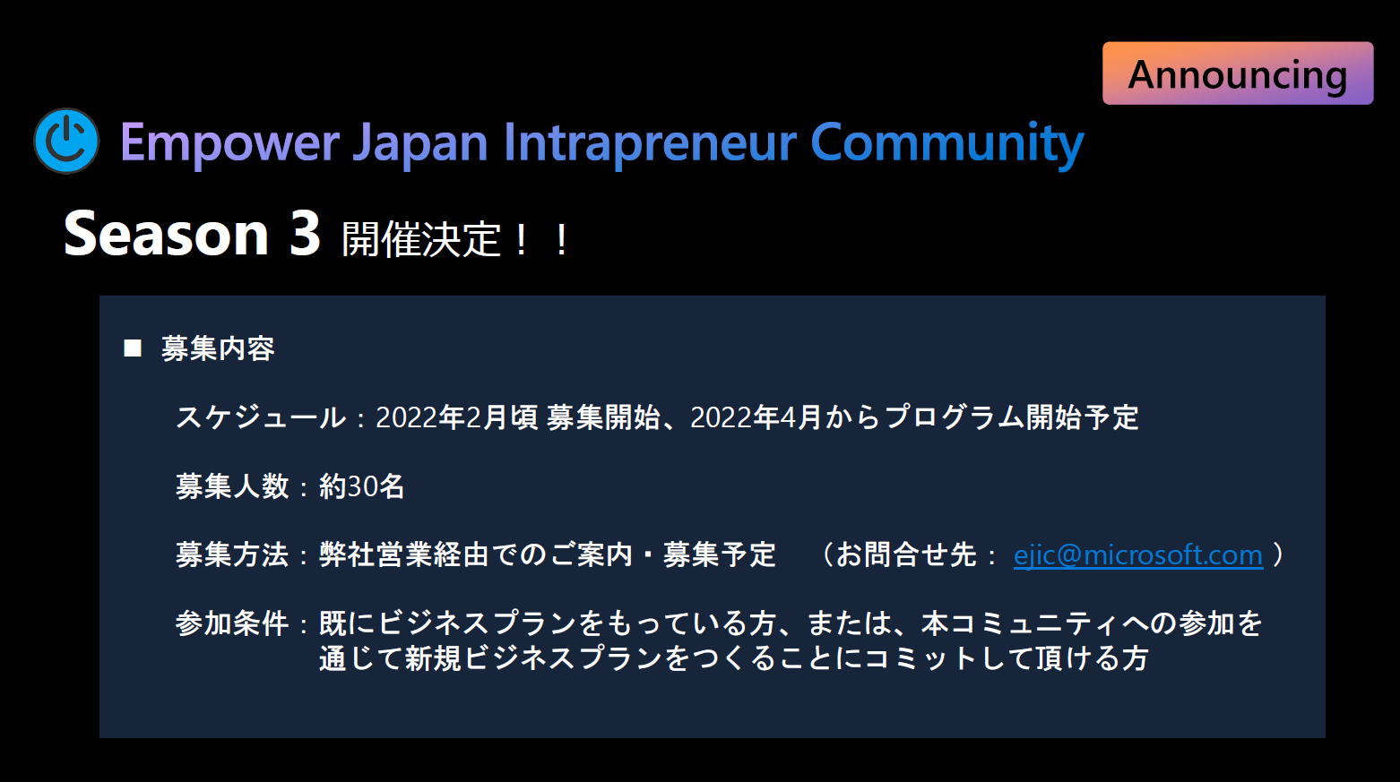 企業内起業家やスタートアップを支援する “Empower Japan Community” と “Microsoft for Startups”