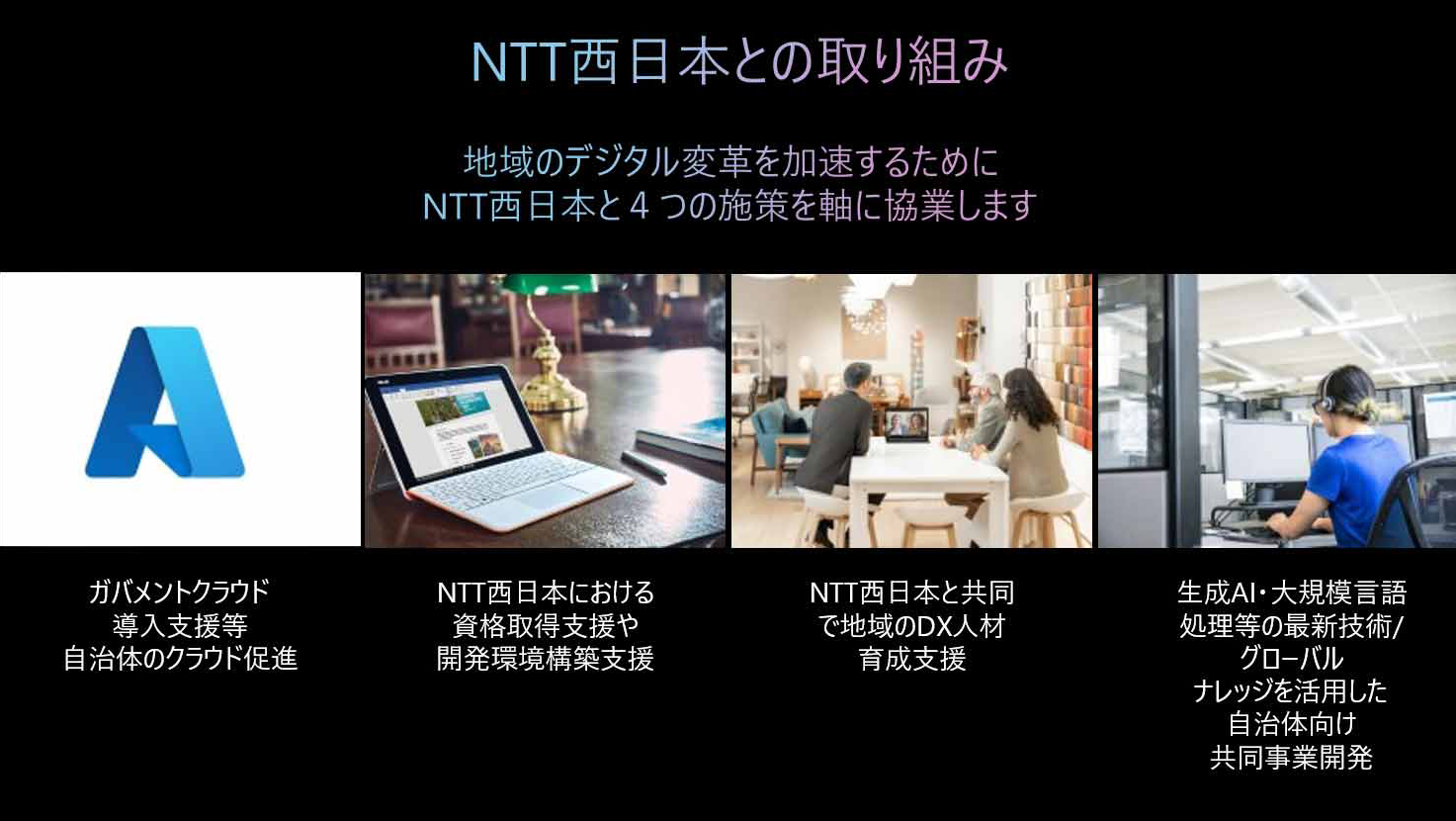 地方自治体のデジタルトランスフォーメーションを推進する NTT 西日本