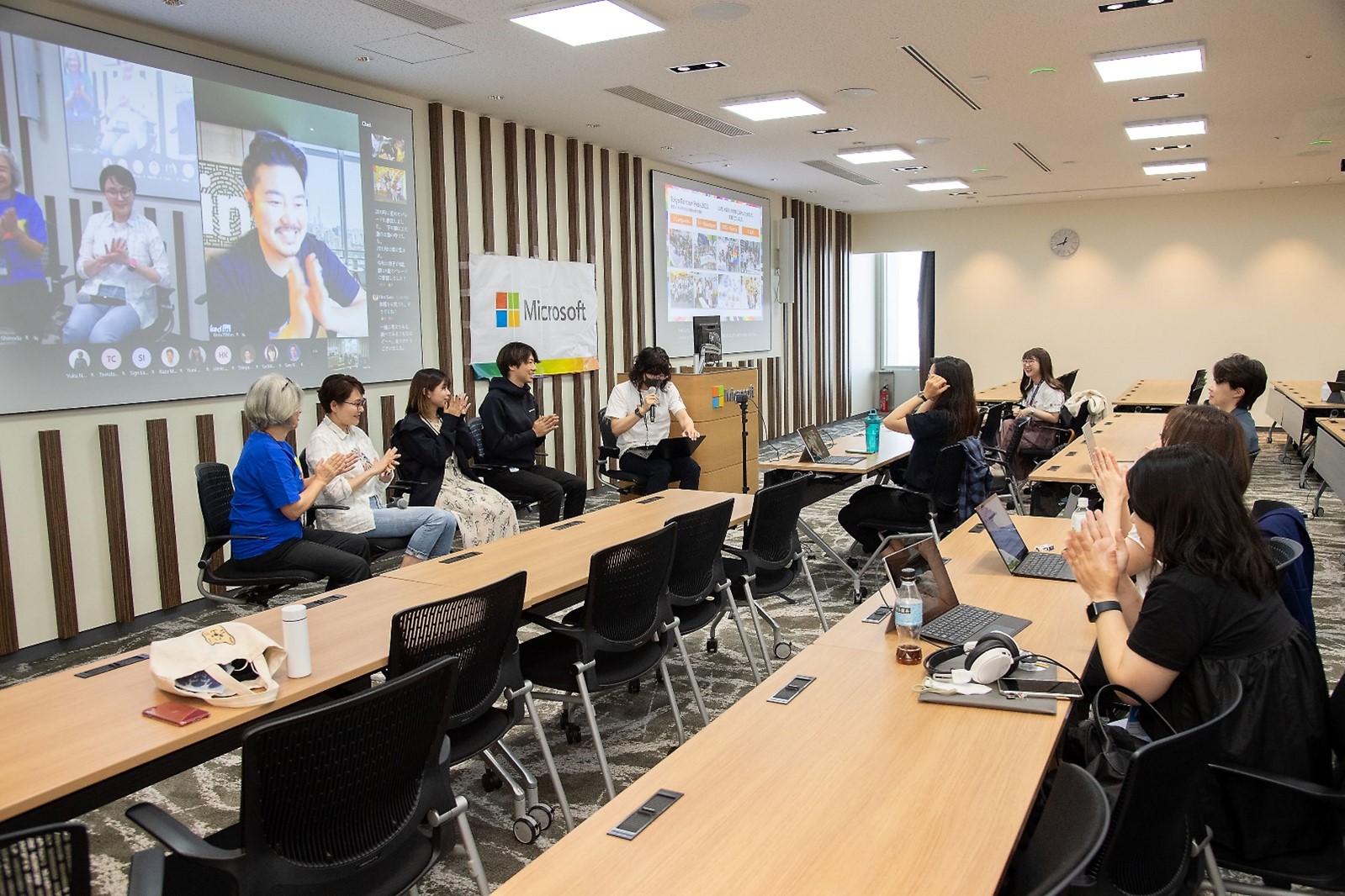 社内イベントでは、東京レインボープライド参加者が登壇し、様々な声を共有しました。