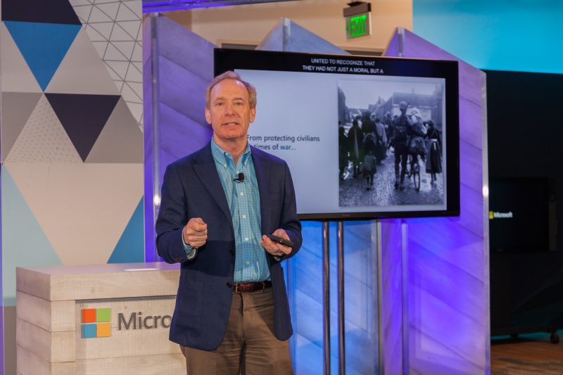 Brad Smith, Microsoft president and chief legal officer, speaks about using intelligence to advance security from the edge to the cloud.