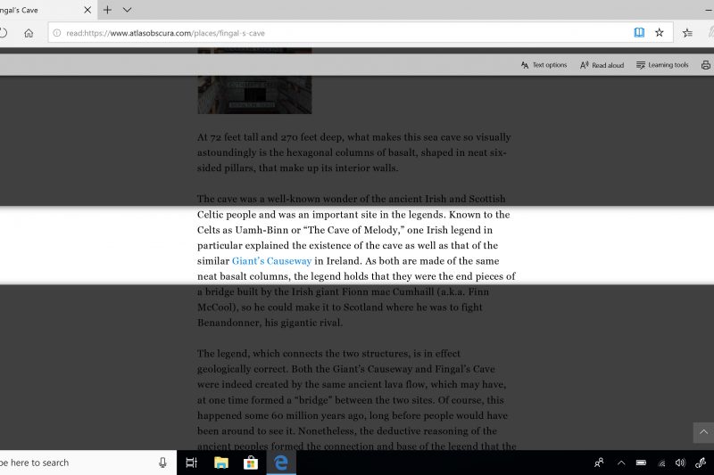 Microsoft Edge is the only browser with Microsoft Learning Tools built-in that help improve reading and focus. 