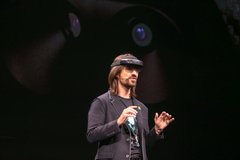 Alex Kipman announcing HoloLens 2
