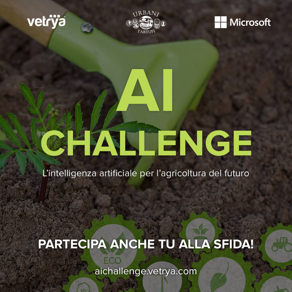 Vetrya, Microsoft e Urbani Tartufi lanciano l’AI Challenge