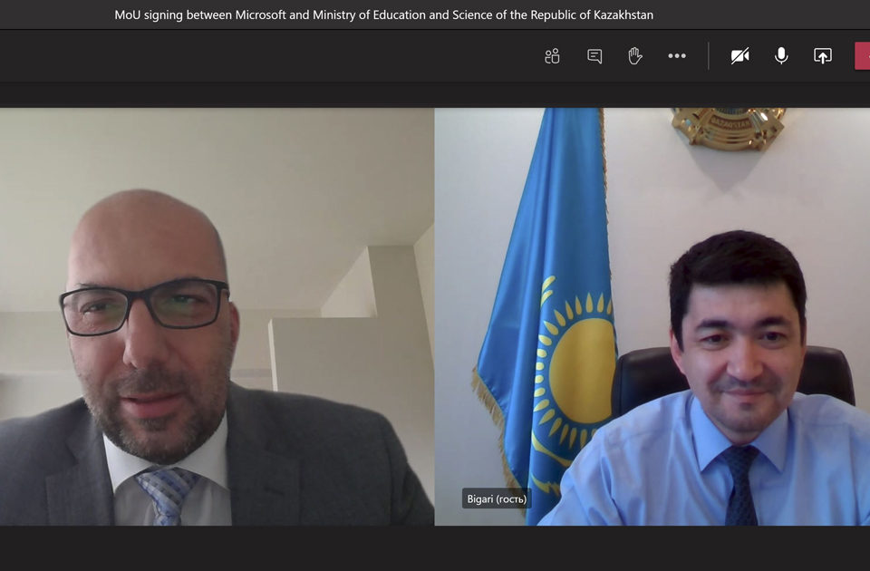 The Ministry of Education and Science of the Republic of Kazakhstan and Microsoft Kazakhstan