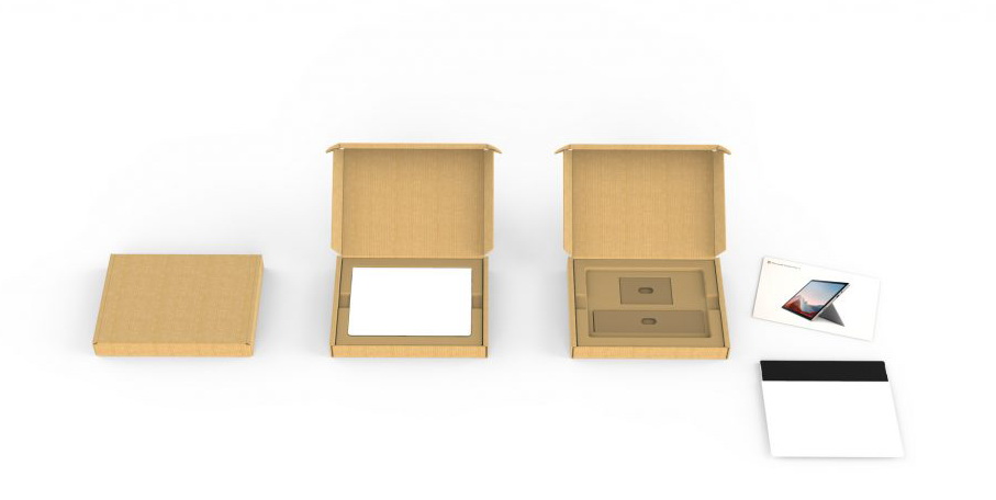 Updated packaging for Surface Pro 7+ for Business.