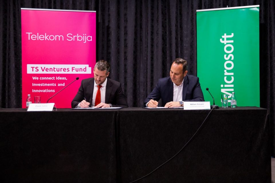 Telekom Srbija's TS Ventures Fund and Microsoft sign cooperation agreement