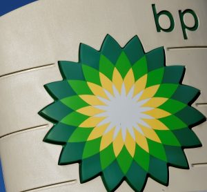 The logo of BP plc is seen at a BP petrol station in Liverpool on February 7, 2018. / AFP PHOTO / Paul ELLIS (Photo credit should read PAUL ELLIS/AFP/Getty Images)