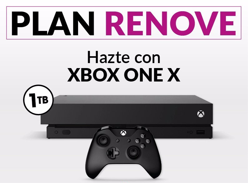 Plan renove de Xbox One X Game 2018