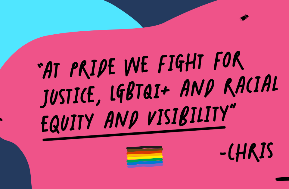 "At pride we fight for justice"