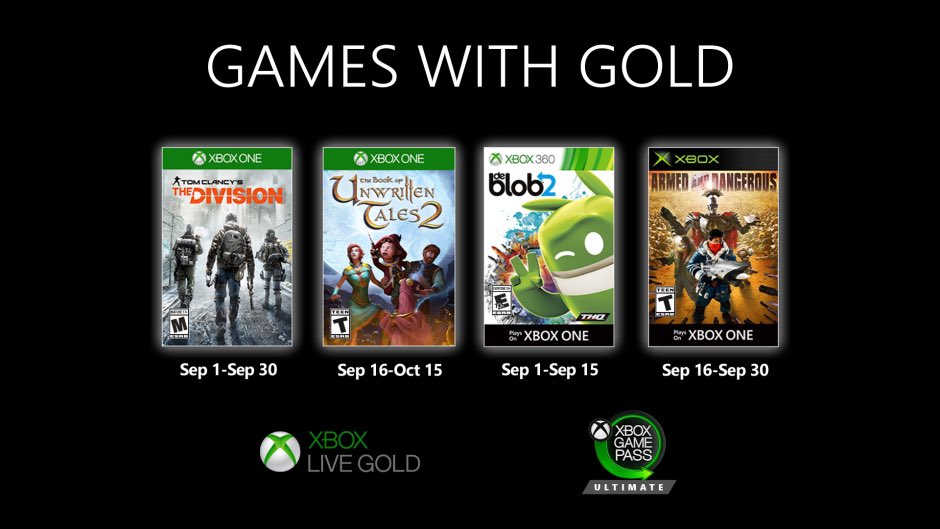 Games with Gold de septiembre de 2020
