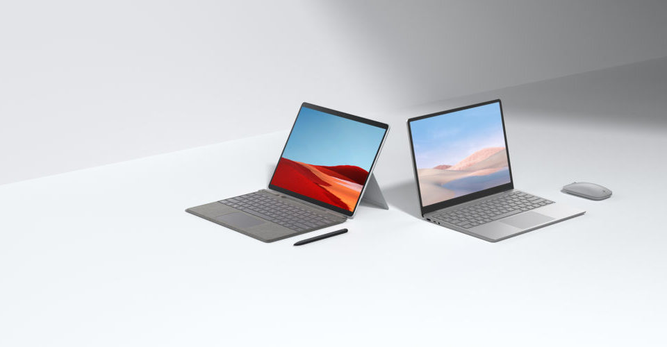 Surface Laptop Go y Surface Pro X