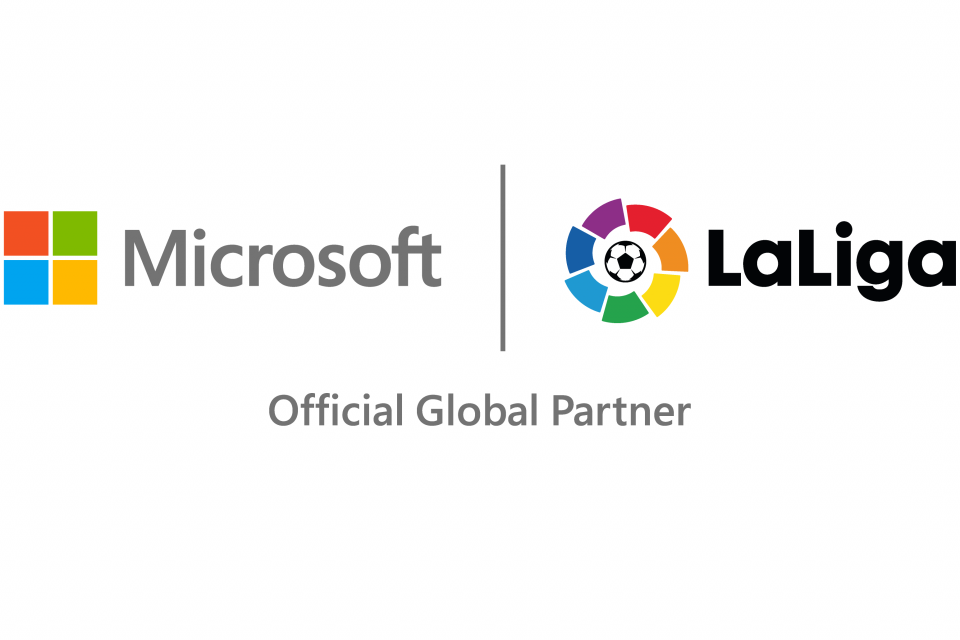 Logos de Microsoft y LaLiga