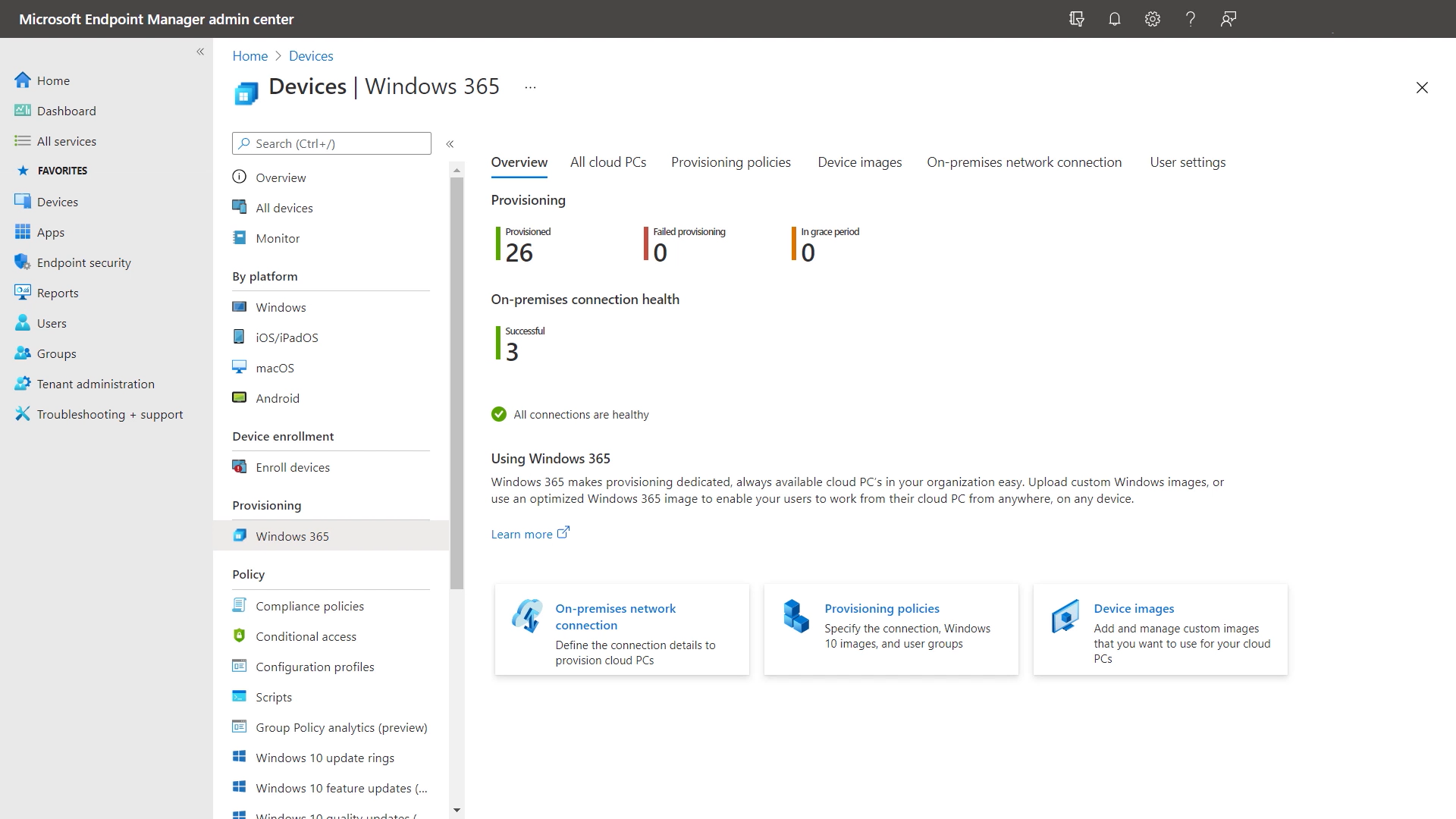 Windows 11, Microsoft Endpoint Manager